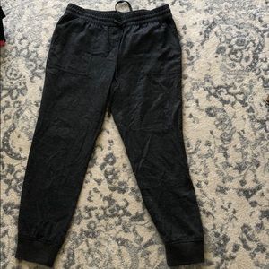 Loft gray wool joggers